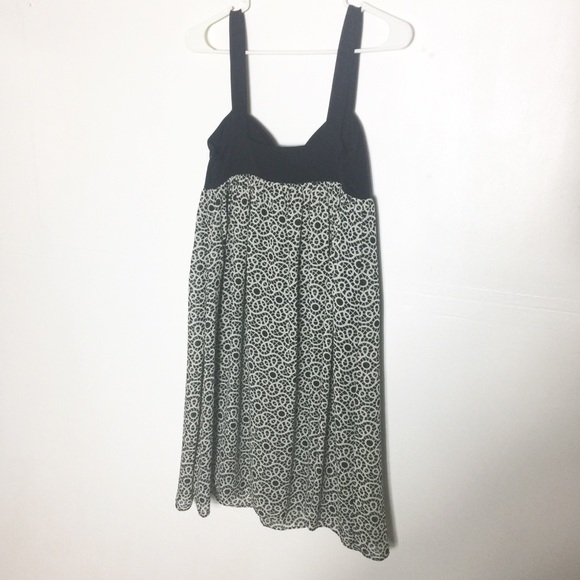 London Times Black White Chiffon Sleeveless Dress - Picture 3 of 5